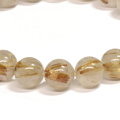 ゴールドルチルクォーツ ブレスレット 9.5mm #SC009
