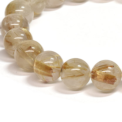 ゴールドルチルクォーツ ブレスレット 9.5mm #SC009