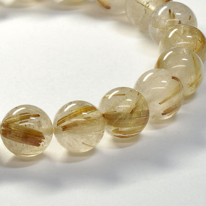ゴールドルチルクォーツ ブレスレット 9.5mm #SC009