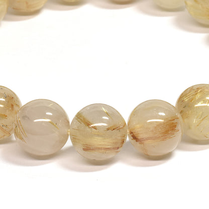 ゴールドルチルクォーツ ブレスレット 10.5mm #SC010