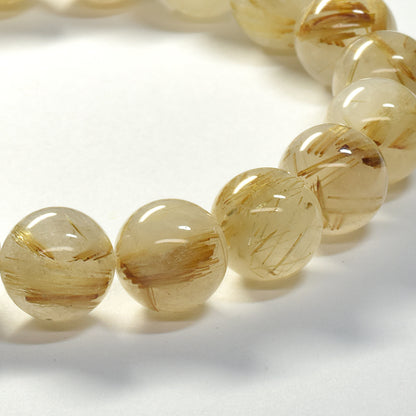 ゴールドルチルクォーツ ブレスレット 10.5mm #SC010