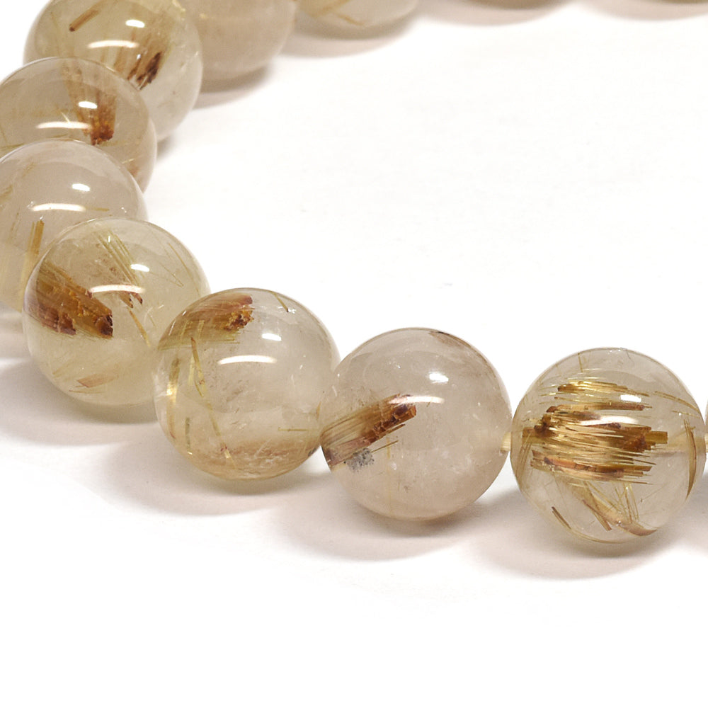 ゴールドルチルクォーツ ブレスレット 10.5mm #SC011