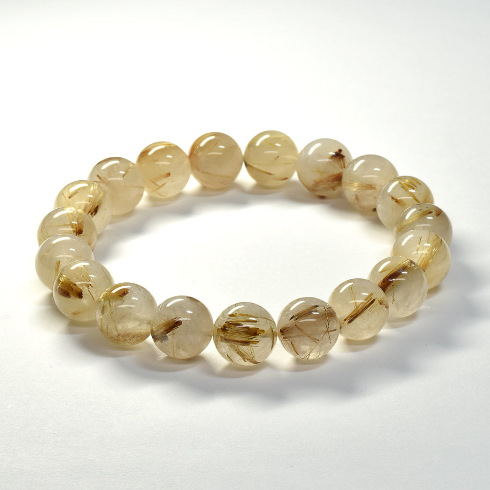 ゴールドルチルクォーツ ブレスレット 10.5mm #SC011