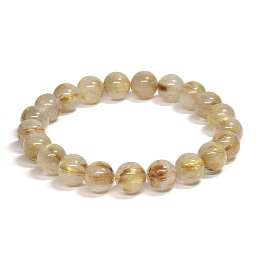 ゴールドルチルクォーツ ブレスレット 9.5mm #SC012