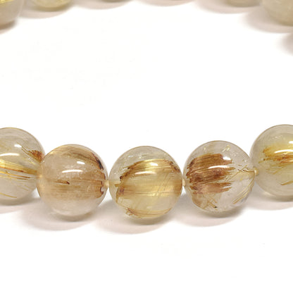 ゴールドルチルクォーツ ブレスレット 9.5mm #SC012