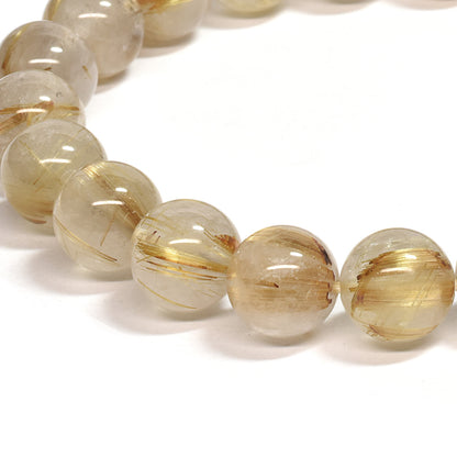 ゴールドルチルクォーツ ブレスレット 9.5mm #SC012