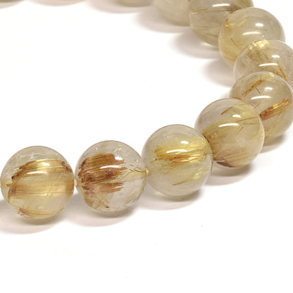 ゴールドルチルクォーツ ブレスレット 9.5mm #SC012
