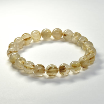 ゴールドルチルクォーツ ブレスレット 9.5mm #SC012