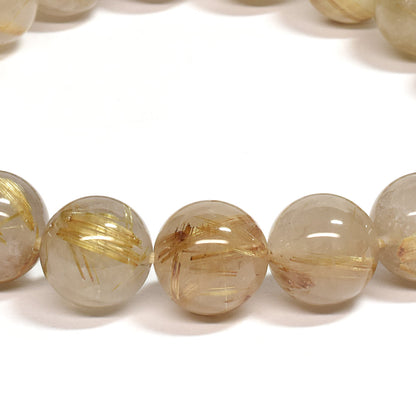 ゴールドルチルクォーツ ブレスレット 10.5mm #SC013
