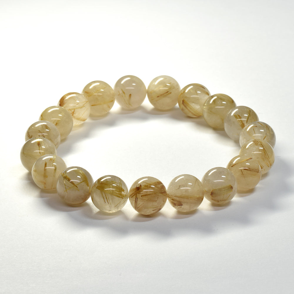 ゴールドルチルクォーツ ブレスレット 10.5mm #SC013