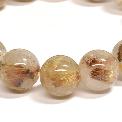 ゴールドルチルクォーツ ブレスレット 13mm #SC014