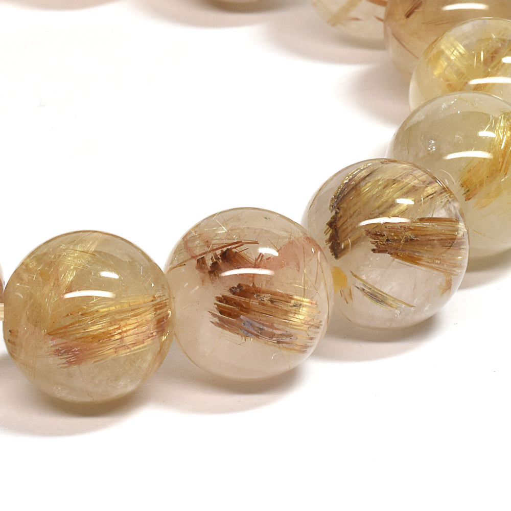 ゴールドルチルクォーツ ブレスレット 13mm #SC014