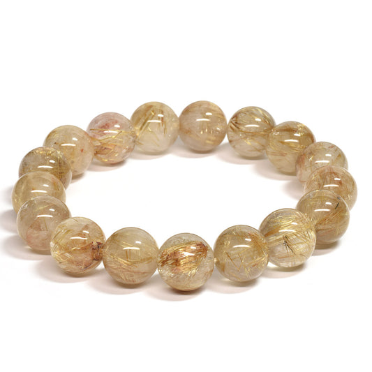 ゴールドルチルクォーツ ブレスレット 13-14mm #SC015