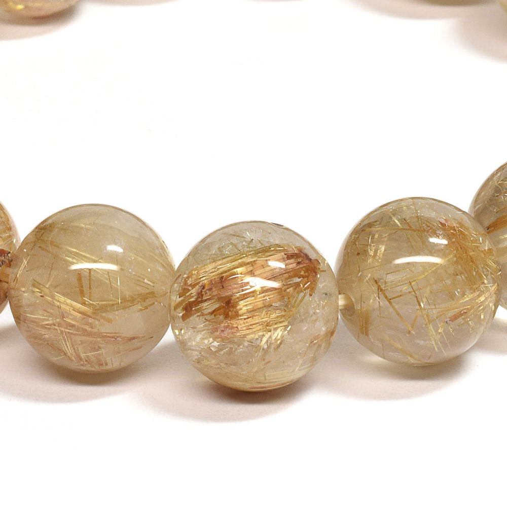 ゴールドルチルクォーツ ブレスレット 13-14mm #SC015