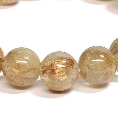 ゴールドルチルクォーツ ブレスレット 13-14mm #SC015