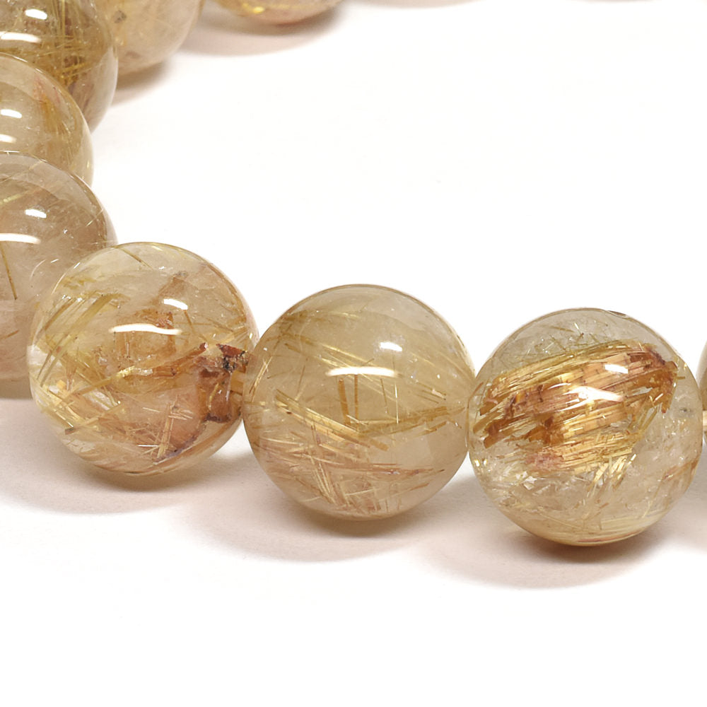 ゴールドルチルクォーツ ブレスレット 13-14mm #SC015