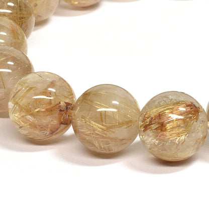 ゴールドルチルクォーツ ブレスレット 13-14mm #SC015