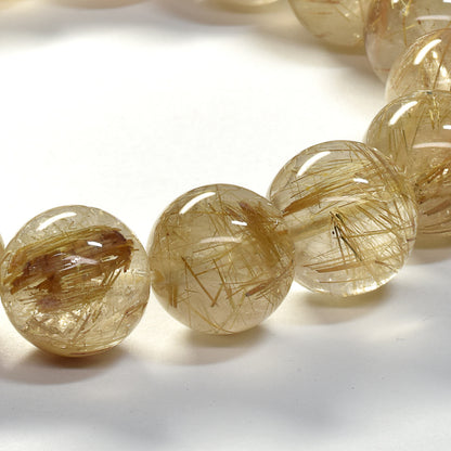 ゴールドルチルクォーツ ブレスレット 13-14mm #SC015