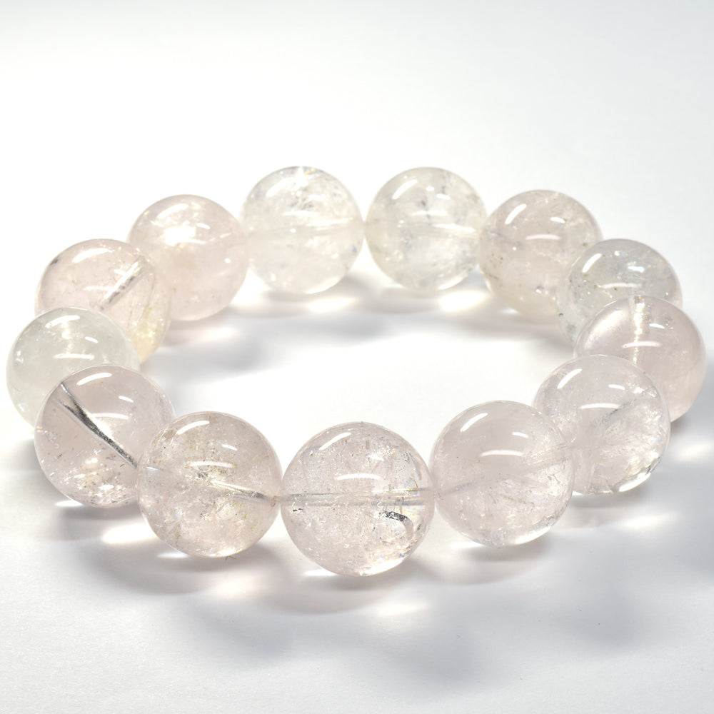 [鑑別付]ピンクダンビュライト ブレスレット 18-19.5mm #SC045