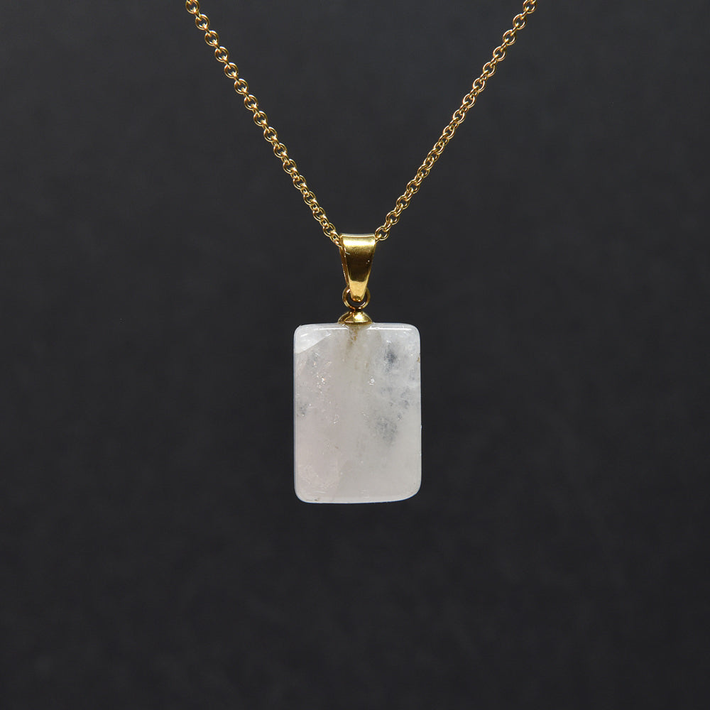 奈良県産 飛鳥桜水晶 ペンダントトップ 23.5x11x4mm #SC082