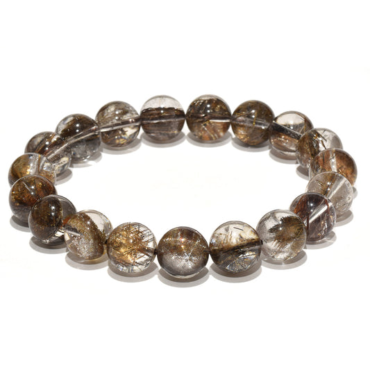 ジオメトリールチルクォーツ ブレスレット 10.5mm #SC097