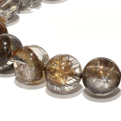 ジオメトリールチルクォーツ ブレスレット 10.5mm #SC097