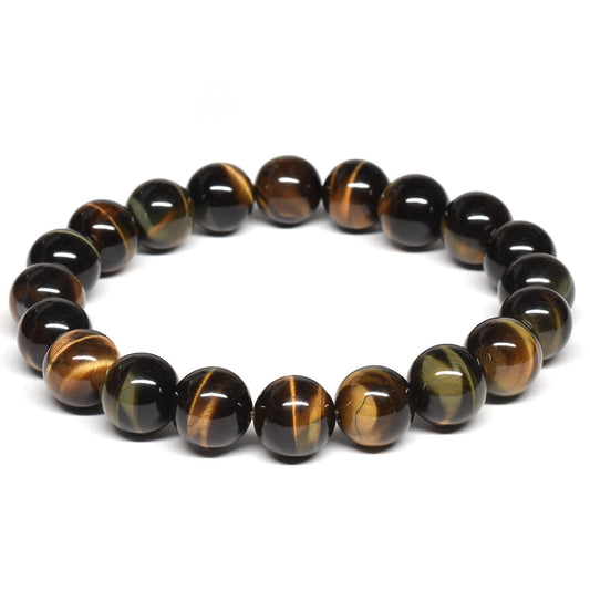 ゼブラタイガーアイ ブレスレット 10mm #SD017