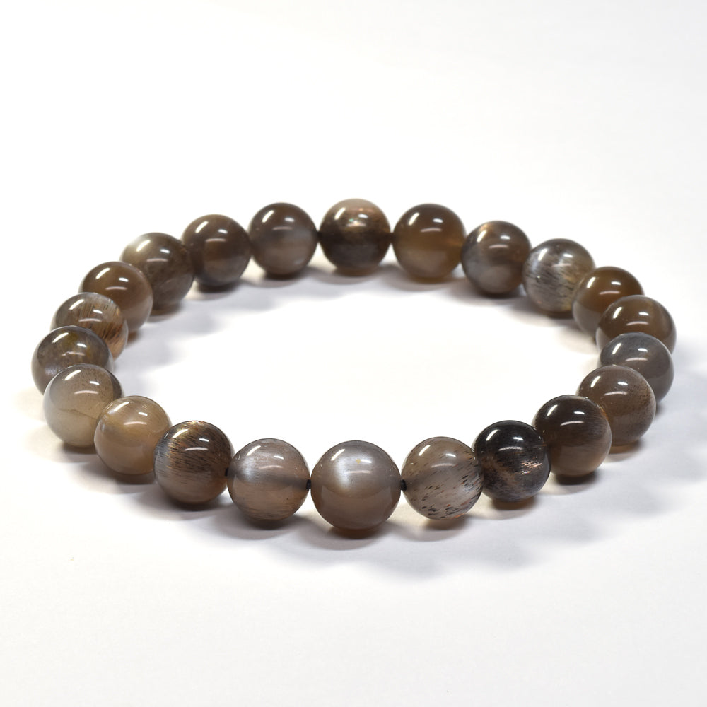 グレーサンムーンストーン ブレスレット 9-9.5mm #SD021