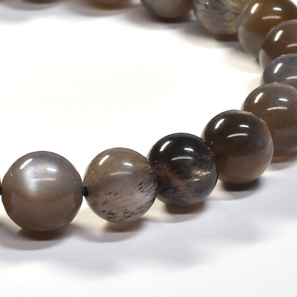 グレーサンムーンストーン ブレスレット 9-9.5mm #SD021