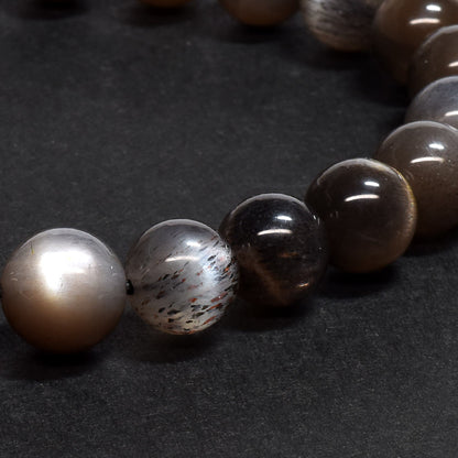 グレーサンムーンストーン ブレスレット 9-9.5mm #SD021