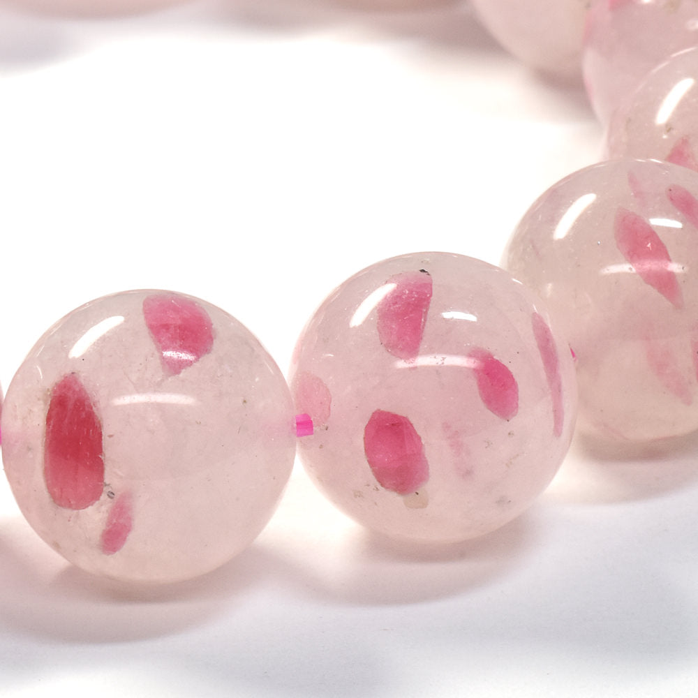 サクラロードナイトシリカ ブレスレット 14.5ｰ15mm #SD029