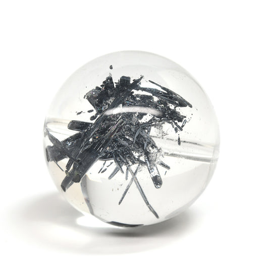 スティブナイトインクォーツ ビーズ 19.7mm #SD063