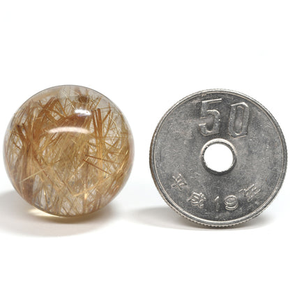 タイチンルチルクォーツ ビーズ 20.1mm #SD064