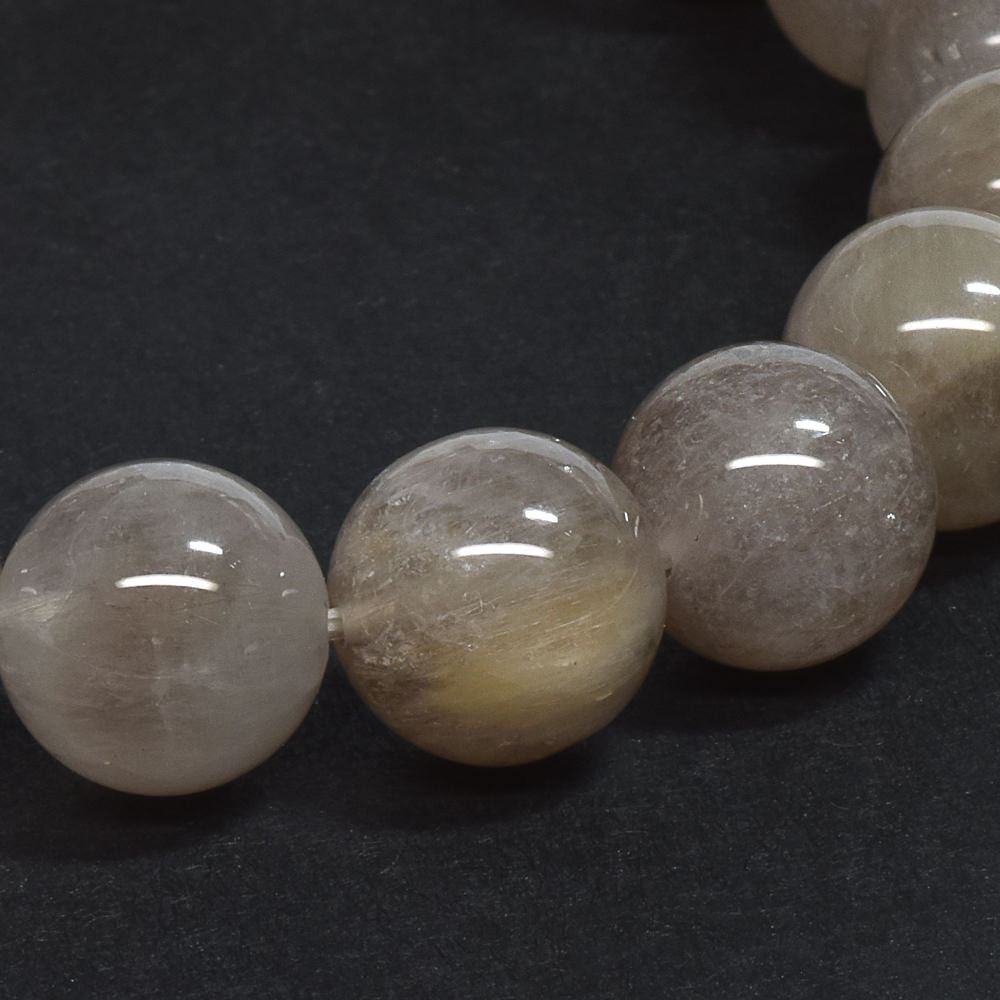 グレーサゲニティックインクォーツ ブレスレット 11.5mm #SD167