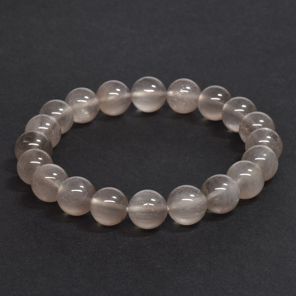 グレーサゲニティックインクォーツ ブレスレット 9.5mm #SD169
