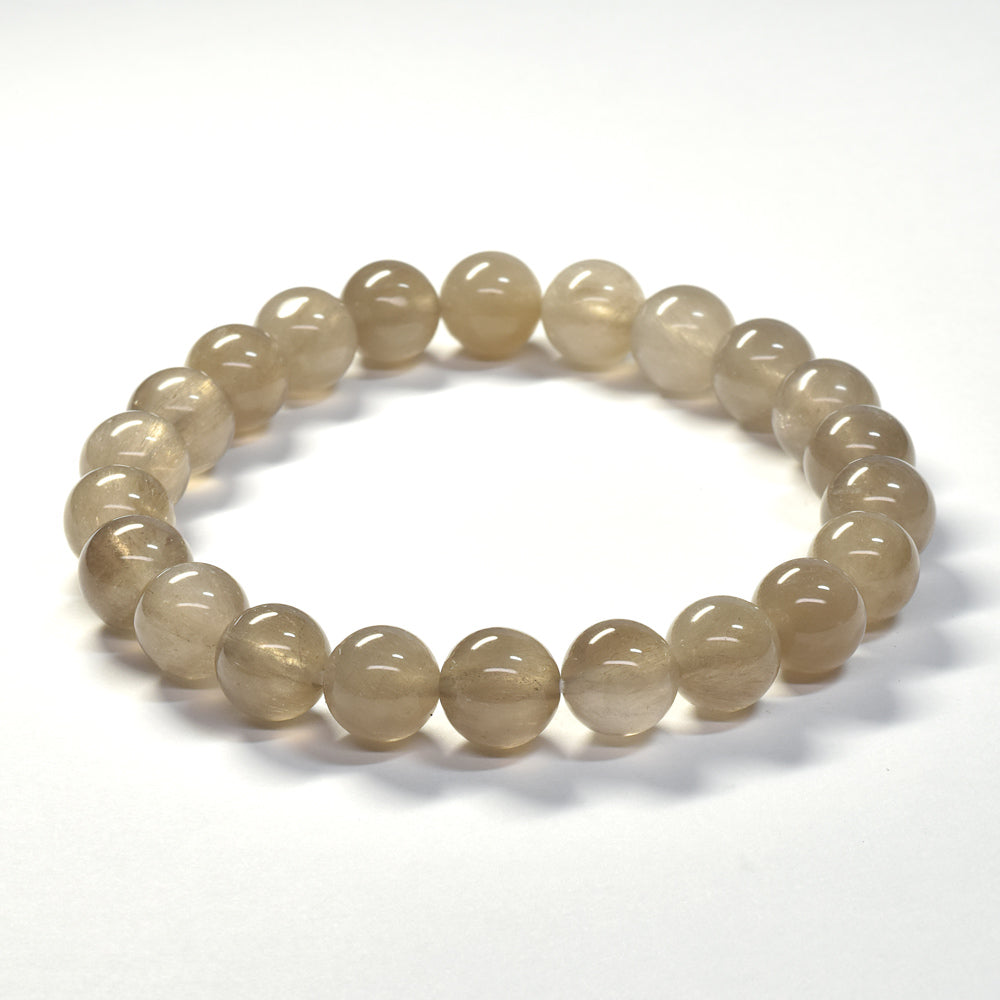 グレーサゲニティックインクォーツ ブレスレット 8.5mm #SD171