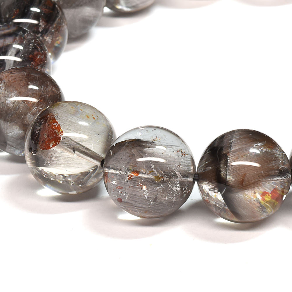 【限定販売】ミックスプラチナルチルクォーツ ブレスレット 12mm #SD517
