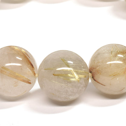 ゴールドルチルクォーツ ブレスレット 16mm #SE045