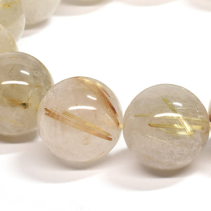 ゴールドルチルクォーツ ブレスレット 16mm #SE045
