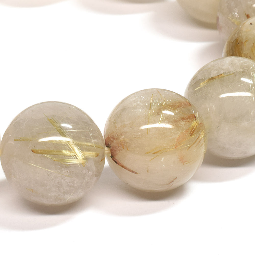 ゴールドルチルクォーツ ブレスレット 16mm #SE045