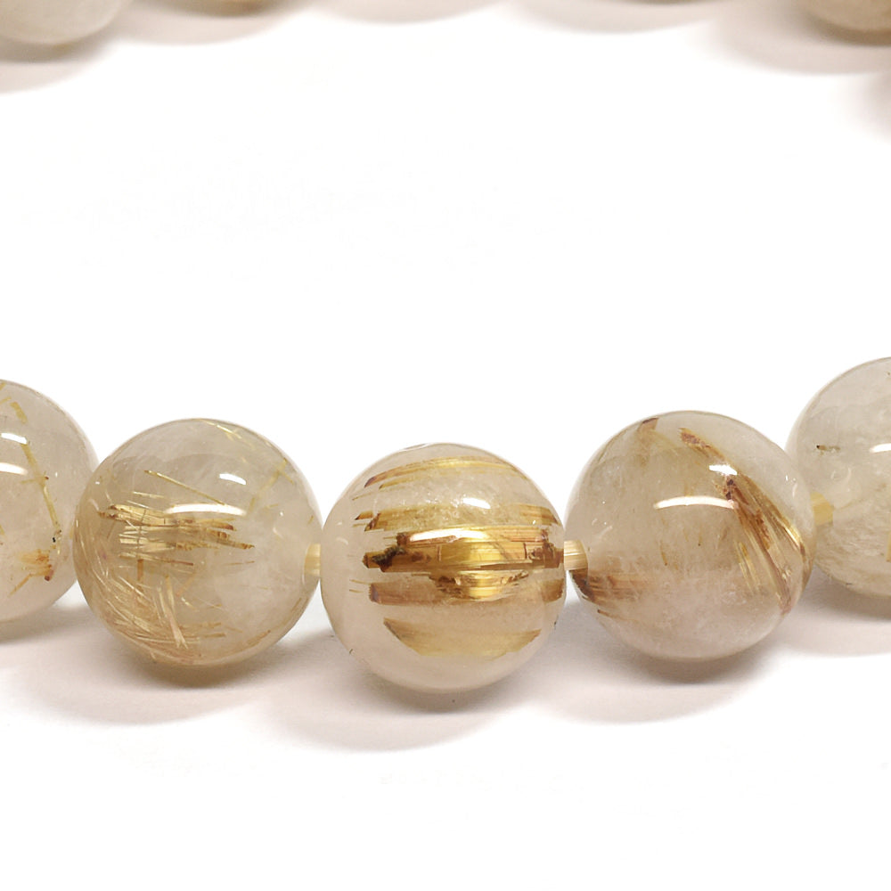 ゴールドルチルクォーツ ブレスレット 10mm #SE046