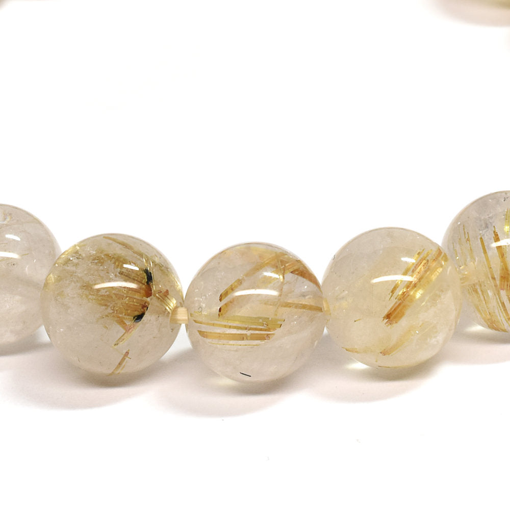 ゴールドルチルクォーツ ブレスレット 10mm #SE047