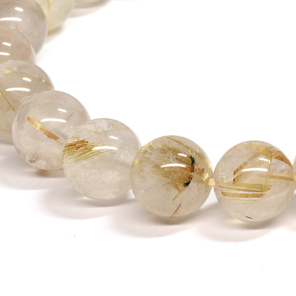 ゴールドルチルクォーツ ブレスレット 10mm #SE047