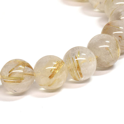 ゴールドルチルクォーツ ブレスレット 10mm #SE047