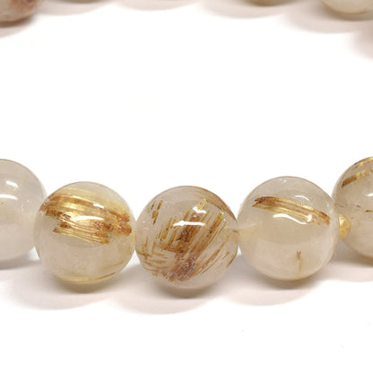 ゴールドルチルクォーツ ブレスレット 10mm #SE048