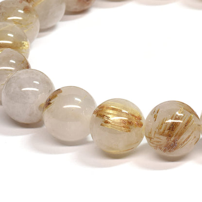 ゴールドルチルクォーツ ブレスレット 10mm #SE048