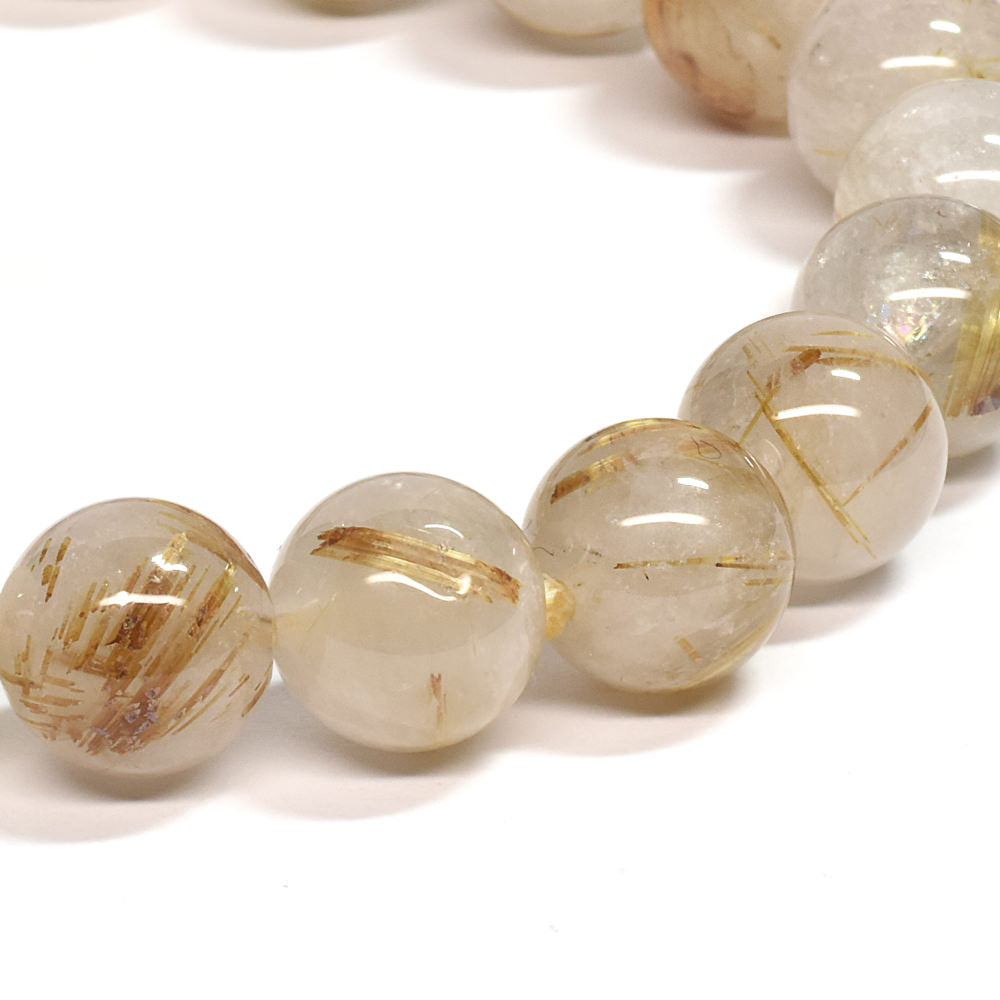 ゴールドルチルクォーツ ブレスレット 10mm #SE048