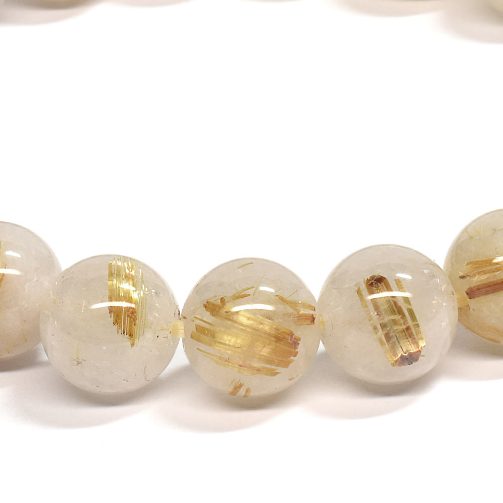 ゴールドルチルクォーツ ブレスレット 10mm #SE049