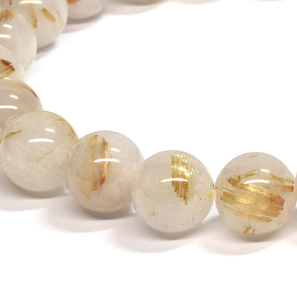 ゴールドルチルクォーツ ブレスレット 10mm #SE049