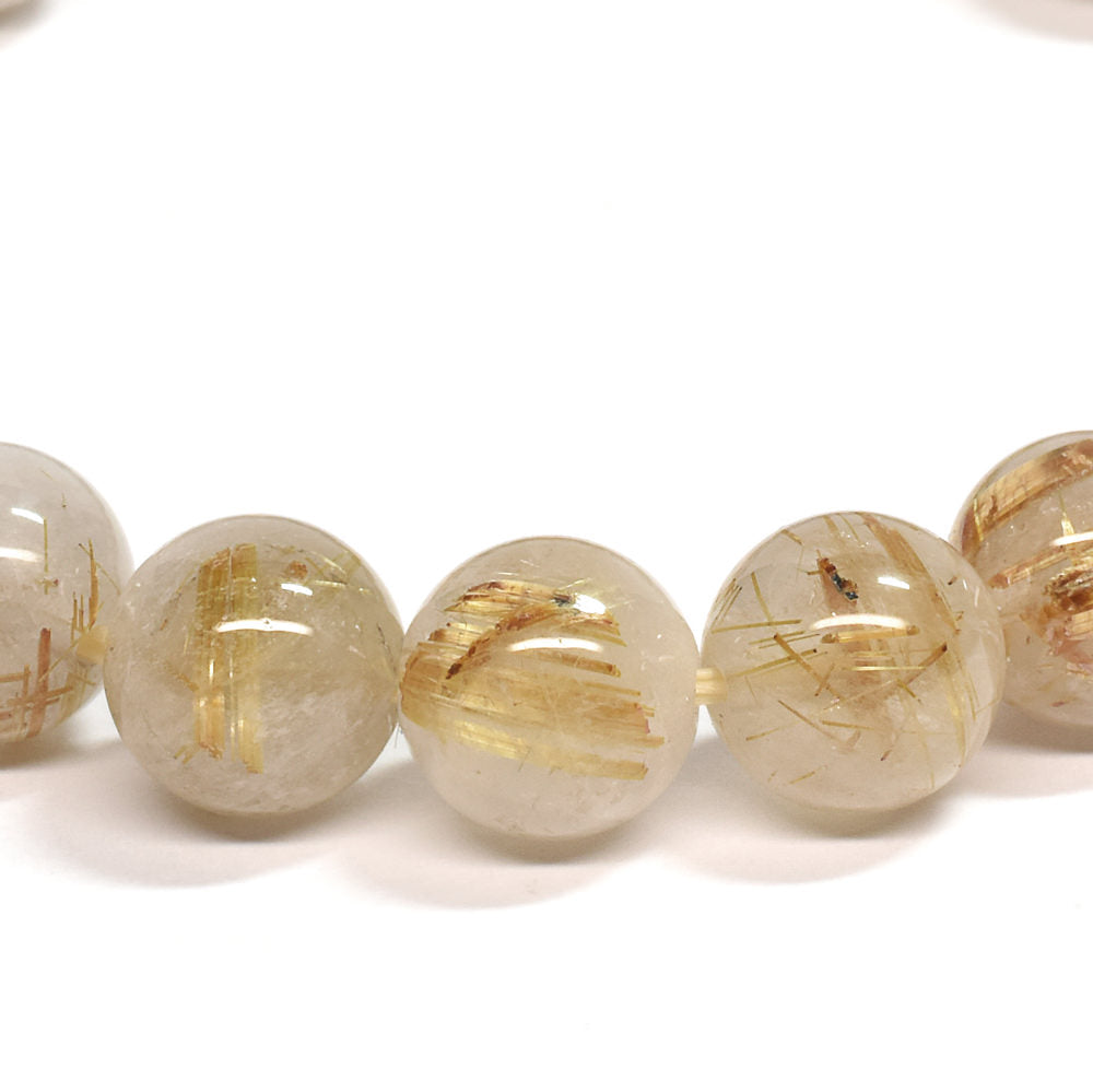 ゴールドルチルクォーツ ブレスレット 10mm #SE050